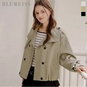 블루레이스 벌룬핏 더블 숏 트렌치코트_B6S1CT1501