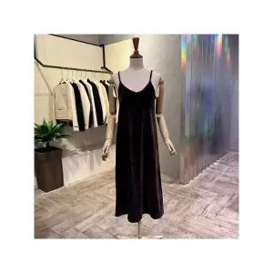 [ab.f.z]AOZ1HO31B 벨벳 뷔스티에 롱 원피스_P378516989