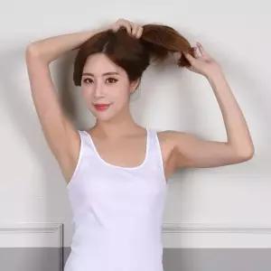 백색 순면 여성 런닝 여자메리야스 2개 난닝구나시 나시 여성나시 부들부들한 여성런닝
