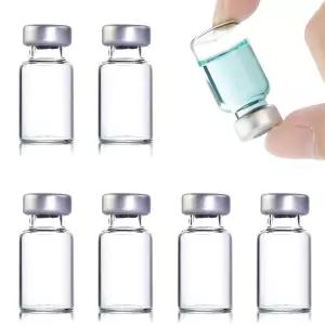 50개입 2ml 밀봉 글라스 바이알 자가 치유 주사 포트 포함 펩타이드용 소형