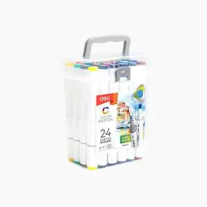 [하프클럽/아트박스]아트박스/델리 델리 삼각 트윈 스케치 마카 24색 세트