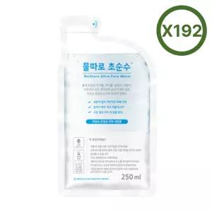 물따로 초순수 4리터 250ml x 16팩 / 건티슈 40매용 12set BNS