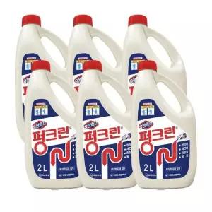 유한락스 펑크린 배수구클리너 2Lx6개