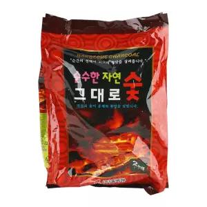7-8인용 캠핑용품 가마골 나무 숯 참숯 숯 숯 2kg