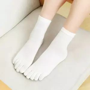 무지 여성 발가락양말 덧신 땀흡수 사계절 중목 양말