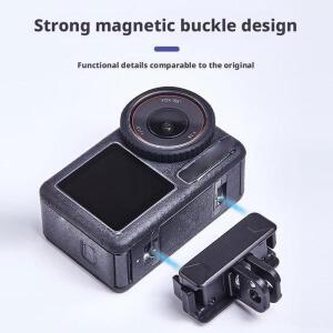 DJI 오스모 액션 5 프로/4 포켓 3용 퀵 릴리즈 마운트 강력한 자석 버클 퀵 릴리즈 베이스 스포츠 카메라