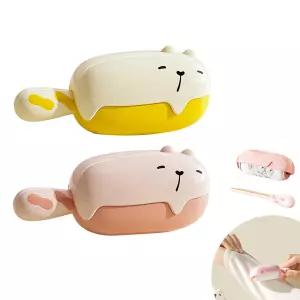 고양이 모양 재사용 가능한 찍찍이 롤 옷 먼지 제거기 반려동물 털 제거