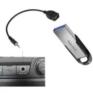 AUX변환 오디오 AUX잭 USB 변환기 어댑터 케이블 MP3
