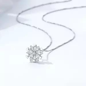[라일리쥬얼리] Rly 첫눈이 오면 너에게 눈꽃 큐빅 여신 목걸이