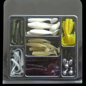 암산코리아 올인원 루어낚시세트 송어낚시 바다 쏘가리 우럭낚시 지그헤드