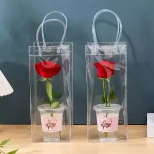 PVC백 카페 용품 보냉 쇼핑백 아이스버킷 PVC 가방 쿨러 와인칠링백 와인 35cm 칠링백 샴페인