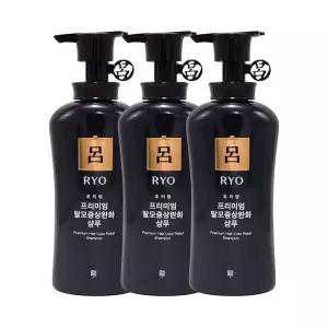려 초의방 프리미엄 탈모증상완화 샴푸 490ml 3개