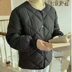 [라일리여성의류] Rly 경량패딩 블랙 데일리 심플