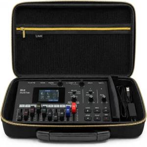 Musiin 기기 케이스는 RD-78 R2 SSL 2와 호환됩니다 골드 톤 지퍼 손잡이 스튜디오·여행·라이브 공연용