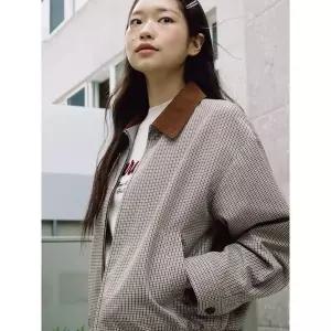 빈폴레이디스 B. my 클래식 체크 헤링턴 점퍼 BF5839N03D 1000794454582