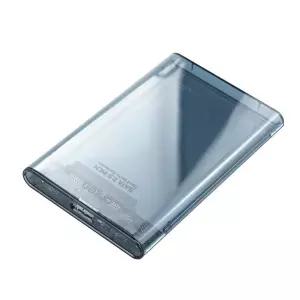 2.5형 외장하드 케이스 USB3.0 5Gbps 투명 SATA HDD SDD 2테라 자동 인식 설치 데스크탑 노트북