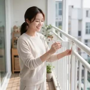 스테인리스 옷걸이 3단 접이식 건조대 공간활용 정리 수납용품 옷장 내부 정리대