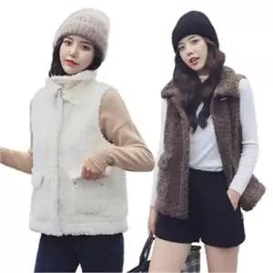 [오노마] ONM 여성 2색 하이넥 카라 베스트 따뜻한 보송양털 조끼