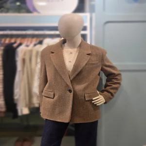 [클리지]SN 클리지 울 헤링본 세미오버핏자켓 CO1WJK10