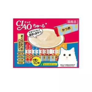 이나바 챠오츄르 CS-132 참치+가다랑어버라이어티40p 고양이간식스틱 애완고양이간식 새끼고양이간식 아기