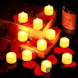 LED 촛불 배터리 구동 Flameless 차 가짜 램프 웨딩 생일 파티 홈 장식 양초