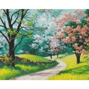 하모니아트 보석십자수 40x50 봄 이무 산책 취미생활