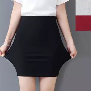 슬림핏 코튼 미니스커트 H라인 정장 아영 플라워 도트