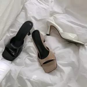 직장인 슬리퍼 형 구두 출근 룩 여름 오픈 뮬 하이힐 여성신발웨딩슈즈 여성스틸레토힐