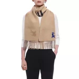 [버버리] 26FW 여성 리버시블 EKD 체크 캐시미어 머플러 8116309 SAND W 26F