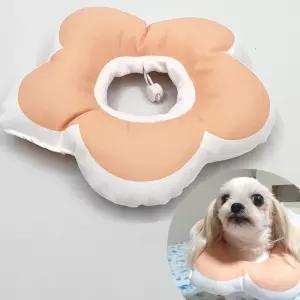 쿠션넥카라 강아지 고양이 쿠션 넥카라 핑크 M 보호대 US344C3