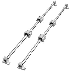 VEVOR 리니어 레일 슬라이드 SFC20-1000mm 2개 세트 39.4 in/1000mm 가이드 4개 SC20 블록 자동화 기계용