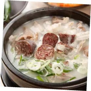 순대국밥 얼큰 돼지 육수 한끼 담백, 150g, 5팩