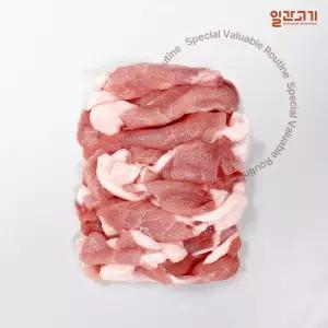 [일간고기][냉장] 국내산 한돈 후지(뒷다리살) 불고기용 500g
