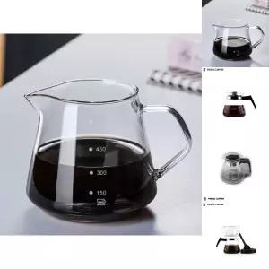 (로하티) 내열 유리 커피 서버 (600ml)/드리퍼/핸드/포트/메이커/티/도구/용품/세트/주전자/도자기/홈/캠핑