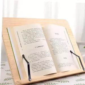 책거치대 1단 대형 독서대 받침대 우드 각도 조절 39x28cm