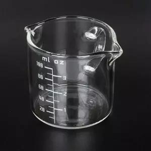 홈베이킹 마카 계량컵 샷잔 비커컵 용량컵 유리컵 100ml 1P