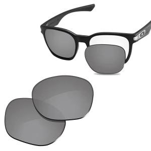 Glintbay Oakley Garage Rock OO9175용 100% 정밀 핏 교체용 선글라스 렌즈 - 편광 메탈릭 실버 미러