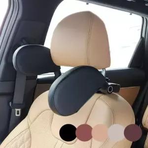 자동차 헤드레스트 메모리폼 가죽 목쿠션 차량용 각도조절 목베개 5컬러
