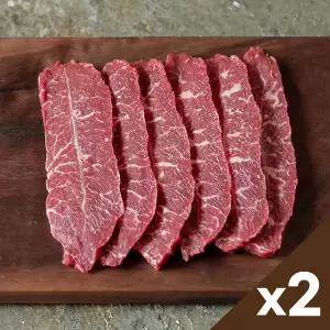 [자연맛남]푸짐한 국내산 소고기 1등급 부채살 200gx2팩 (총400g)