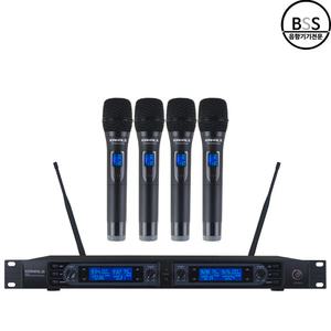 KANALS BK-4200 BK4200 무선마이크 4채널 카날스 송수신기포함 뮤지컬 연극공연