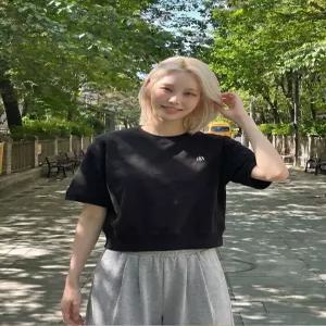 [행텐][행텐] 여성 더블셋업 루즈핏 반팔 맨투맨_100(10520-131-441-07)