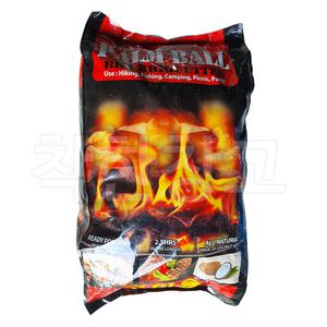 큐맥 팜볼야자 숯 브리켓 10kg 바베큐 캠핑