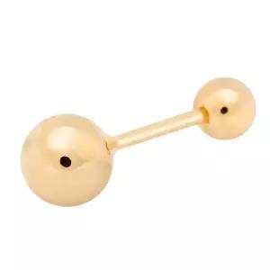 14K 금침 골드볼 4mm 컬러 볼 데일리 피어싱 (한쪽)