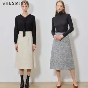 [쉬즈미스(SHESMISS)] 우아한 글리터 트위드스커트 (택가격: 248000원)