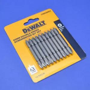 디월트 십자 도금비트날 DWA00002 6.35x110mm 10개입 5098523 PH2 S2재질 전동드릴 임팩트드라이버