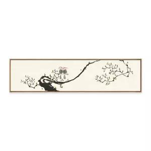 수묵 감성 동양화 흑백 그림 산수 풍경화 폭포 산수화