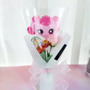 꽃한송이 킨더조이 꽃다발 사탕 졸업식 학예회 재롱잔치 티니핑 하츄핑 포실핑 피카츄