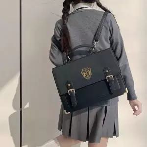 일본풍 옛날 책가방 블랙 학생 촬영용 레트로