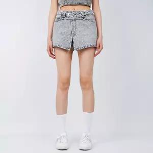 게스 여성 청바지 벨트 디테일 치마바지 그레이 YP2D0962 G