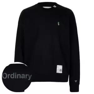 미하라야스히로 26SS 블랙 레온 자수 스웨트셔츠 J16PO792 BLACK